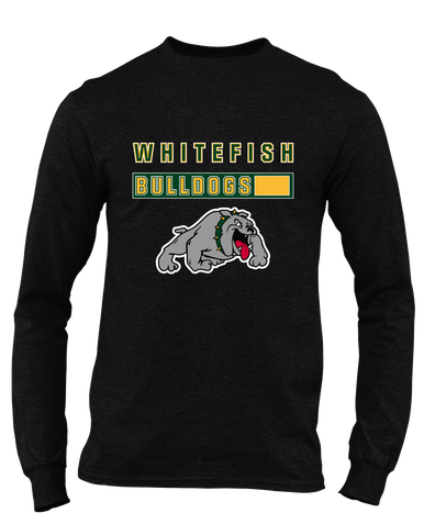 Whitefish Bulldogs Mascot #7 Men's LS T-Shirt