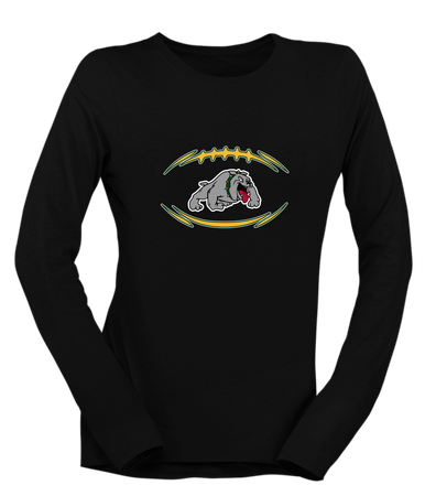 Whitefish Bulldogs Football #3 Women's LS T-Shirt