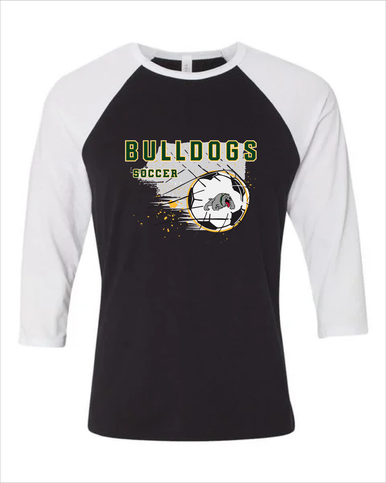 Whitefish Bulldogs Soccer #2 Men's Baseball T-Shirt