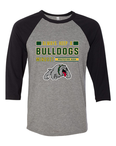 Whitefish Bulldogs Mindset Women's Baseball T-Shirt