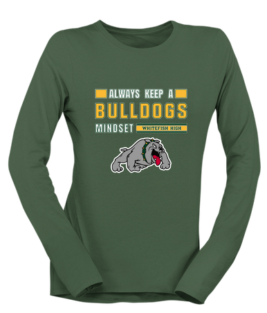 Whitefish Bulldogs Mindset Women's LS T-Shirt