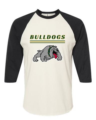 Whitefish Bulldogs Mascot #8 Men's Baseball T-Shirt