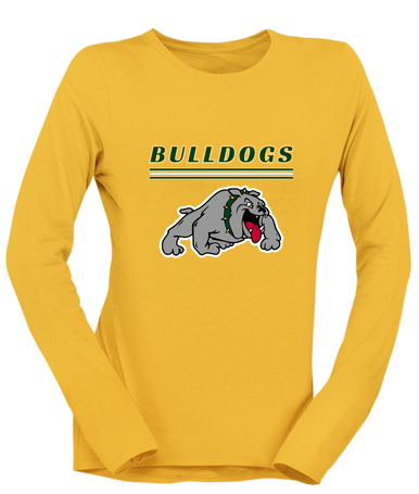 Whitefish Bulldogs Mascot #8 Women's LS T-Shirt