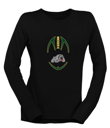 Whitefish Bulldogs Football #4 Women's LS T-Shirt