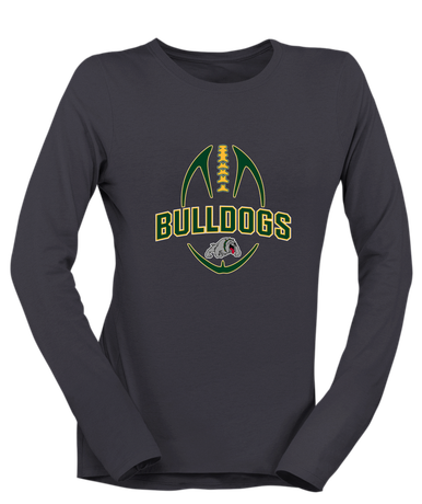 Whitefish Bulldogs Football #5 Women's LS T-Shirt