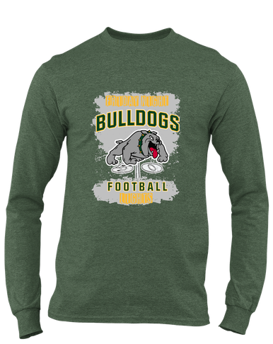 Whitefish Bulldogs Football #6 Men's LS T-Shirt