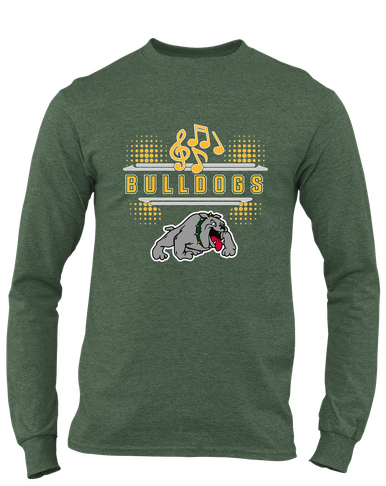 Whitefish Bulldogs Band # 3 Men's LS T-Shirt