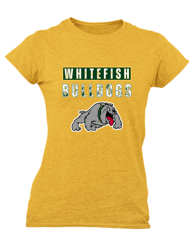 Whitefish Bulldogs Mascot #9 Women's SS T-Shirt