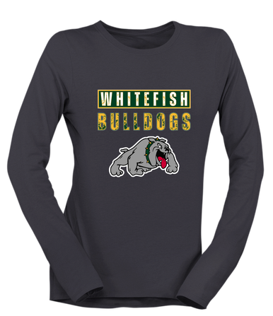 Whitefish Bulldogs Mascot #9 Women's Premium LS T-Shirt