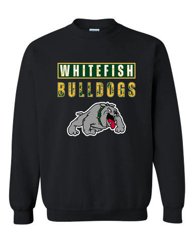Whitefish Bulldogs Mascot #9 Men's Sweatshirt