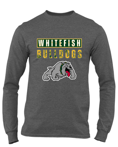 Whitefish Bulldogs Mascot #9 Men's Premium LS T-Shirt