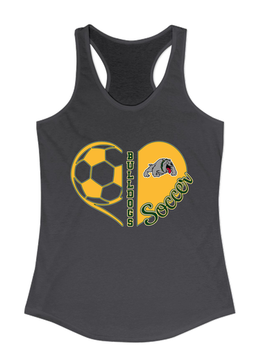 Whitefish Bulldogs Heart Soccer Women's Tank Top