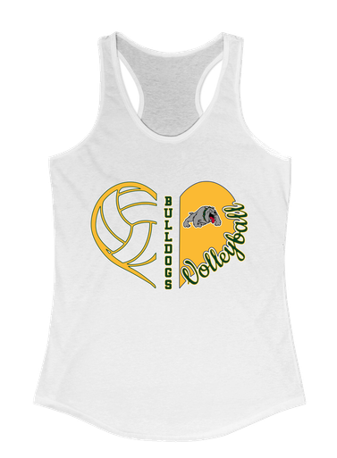 Whitefish Bulldogs Heart Volleyball Women's Tank Top