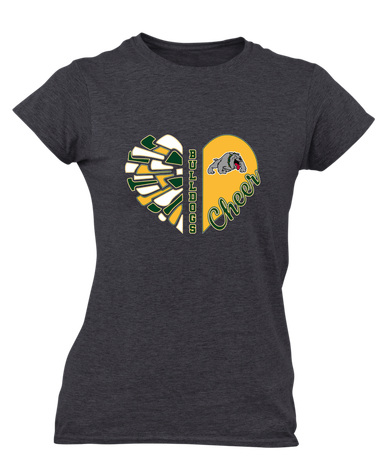 Whitefish Bulldogs Heart Cheer Women's Premium SS T-Shirt