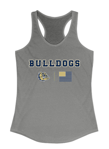 Decatur Bulldogs Team Colors Flag Women's Tank Top