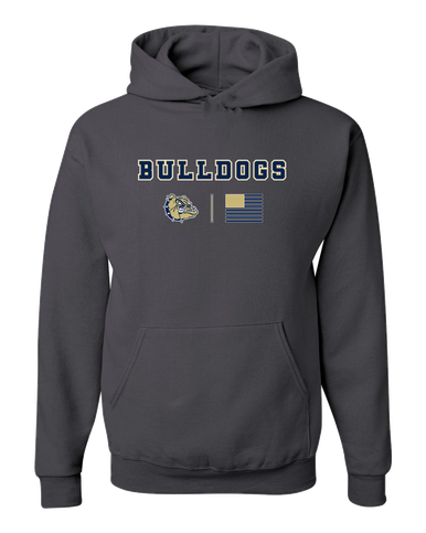 Decatur Bulldogs Team Colors Flag Men's Premium Hoodie