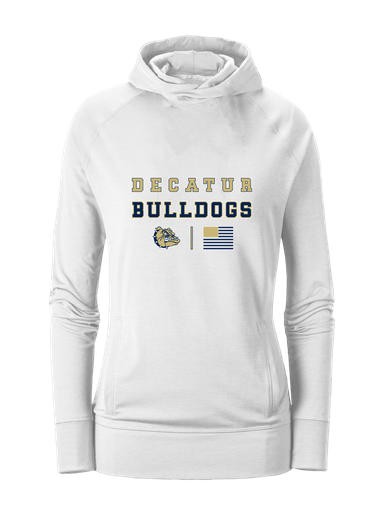 Decatur Bulldogs Spirit Flag Women's Hoodie