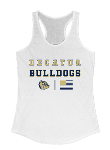 Decatur Bulldogs Spirit Flag Women's Tank Top