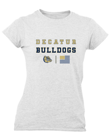 Decatur Bulldogs Spirit Flag Women's SS T-Shirt