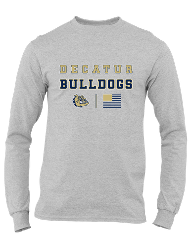 Decatur Bulldogs Spirit Flag Men's Premium LS T-Shirt