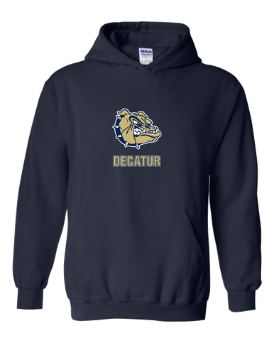 Decatur Bulldogs Mascot #2 Men's Hoodie