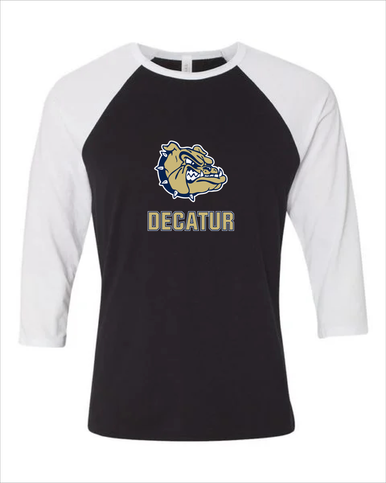 Decatur Bulldogs Mascot #2 Women's Baseball T-Shirt