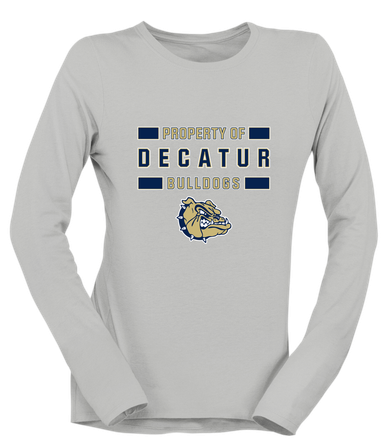 Decatur Bulldogs Property Of Women's Premium LS T-Shirt