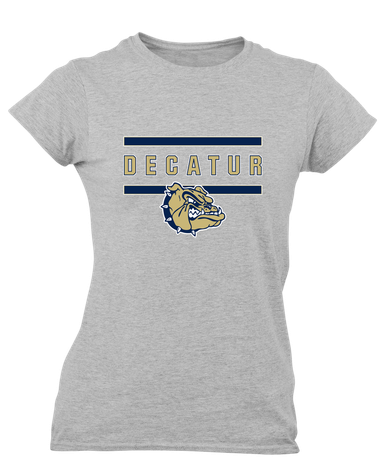 Decatur Bulldogs Mascot #4 Women's SS T-Shirt
