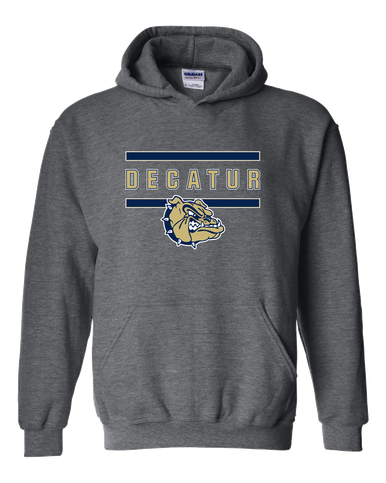 Decatur Bulldogs Mascot #4 Men's Hoodie