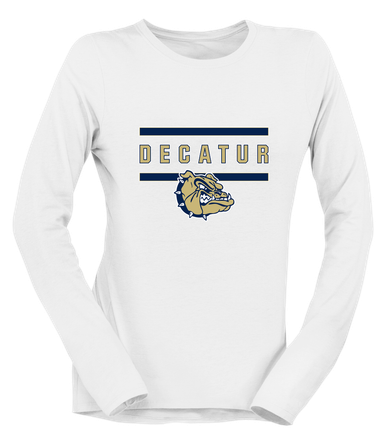 Decatur Bulldogs Mascot #4 Women's Premium LS T-Shirt