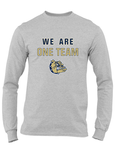 Decatur Bulldogs We Are One Team Men's LS T-Shirt