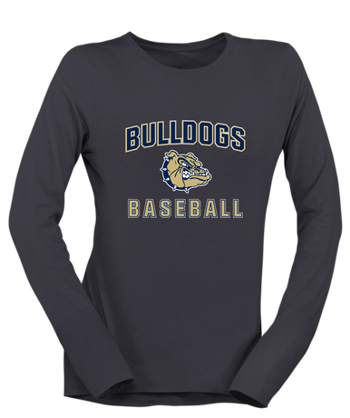 Decatur Bulldogs Baseball #1 Women's LS T-Shirt