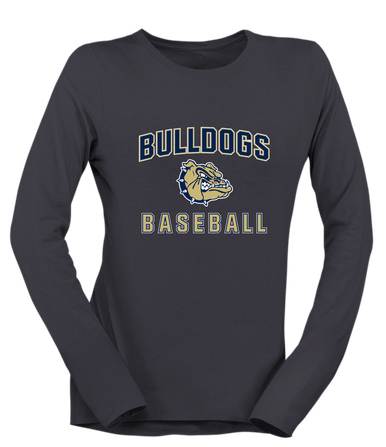 Decatur Bulldogs Baseball #1 Women's Premium LS T-Shirt
