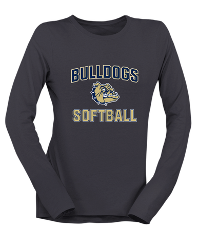 Decatur Bulldogs Softball #1 Women's Premium LS T-Shirt