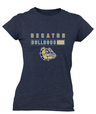 Decatur Bulldogs Mascot #7 Women's SS T-Shirt