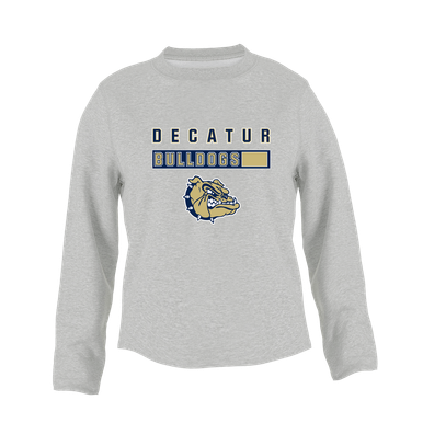 Decatur Bulldogs Mascot #7 Women's Sweatshirt