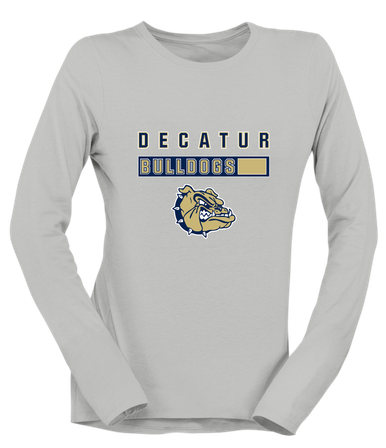 Decatur Bulldogs Mascot #7 Women's Premium LS T-Shirt