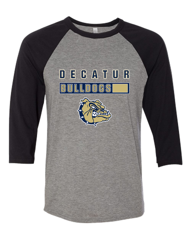 Decatur Bulldogs Mascot #7 Women's Baseball T-Shirt