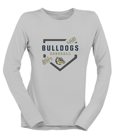 Decatur Bulldogs Baseball #2 Women's LS T-Shirt