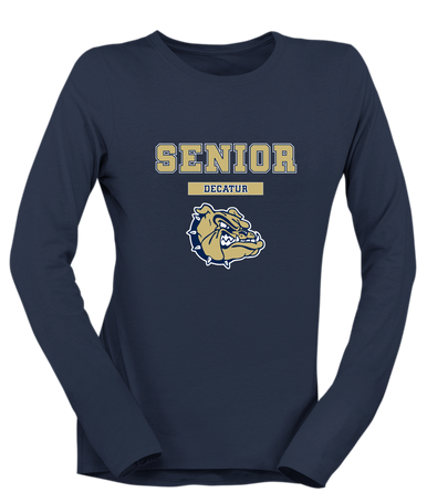 Decatur Bulldogs Senior #2 Women's Premium LS T-Shirt