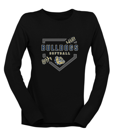 Decatur Bulldogs Softball #2 Women's Premium LS T-Shirt