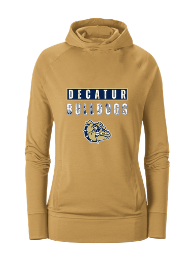 Decatur Bulldogs Mascot #9 Women's Hoodie