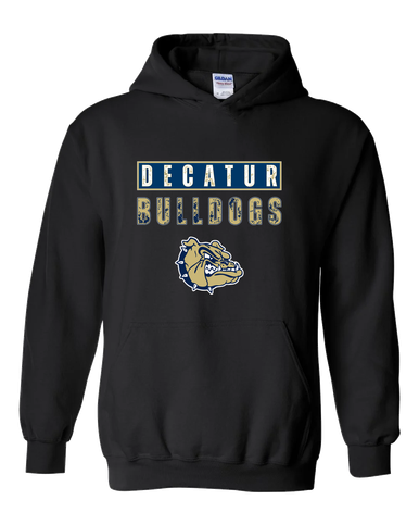 Decatur Bulldogs Mascot #9 Men's Hoodie