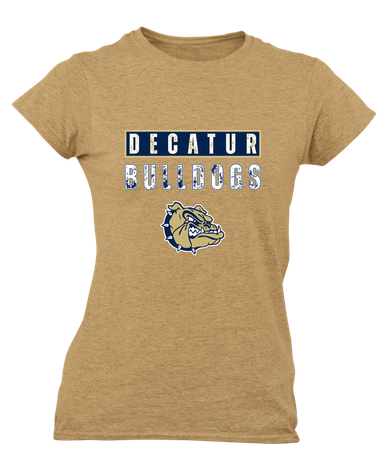 Decatur Bulldogs Mascot #9 Women's SS T-Shirt