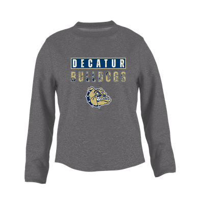 Decatur Bulldogs Mascot #9 Women's Sweatshirt