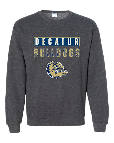Decatur Bulldogs Mascot #9 Men's Sweatshirt