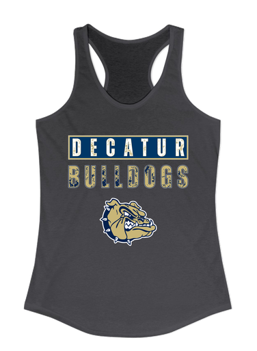 Decatur Bulldogs Mascot #9 Women's Tank Top
