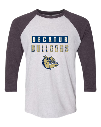 Decatur Bulldogs Mascot #9 Women's Baseball T-Shirt