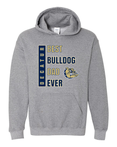 Decatur Bulldogs Best Bulldog Dad Men's Hoodie