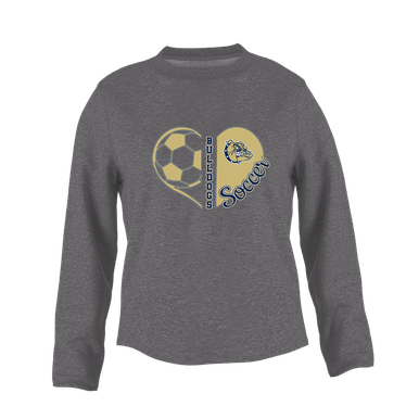 Decatur Bulldogs Heart Soccer Women's Sweatshirt